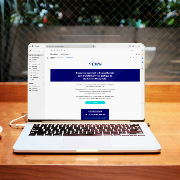 Image d'un mail Atypikali pour ss'abonner à la newsletter